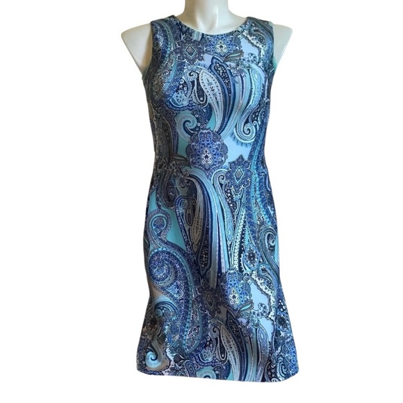 NEW Tommy Hilfiger women’s paisley bodycon dress - size 8 - Picture 1 of 5